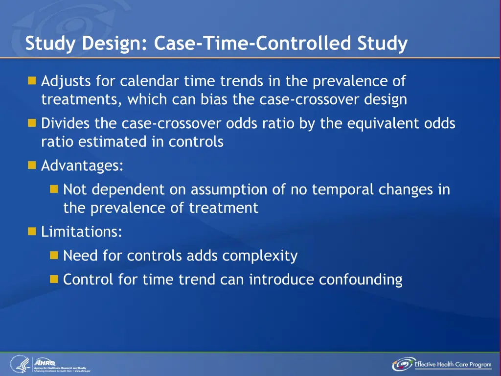 study design case time controlled study