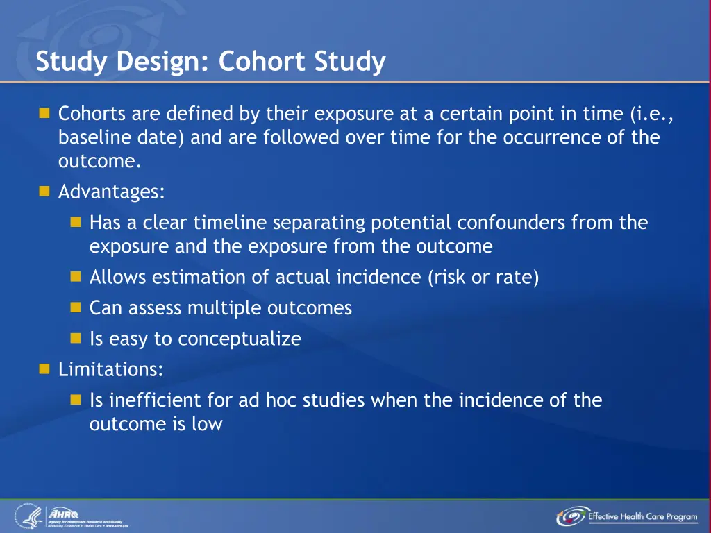 study design cohort study