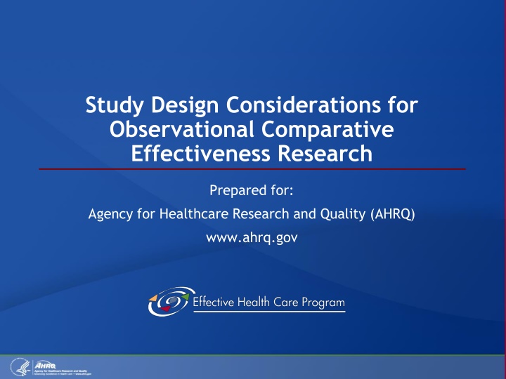 study design considerations for observational