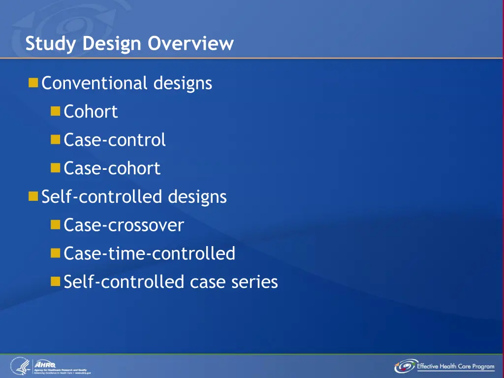 study design overview