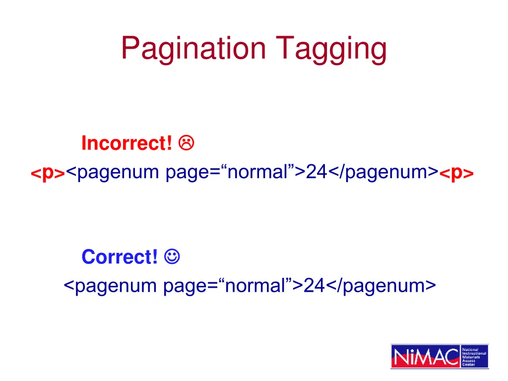 pagination tagging