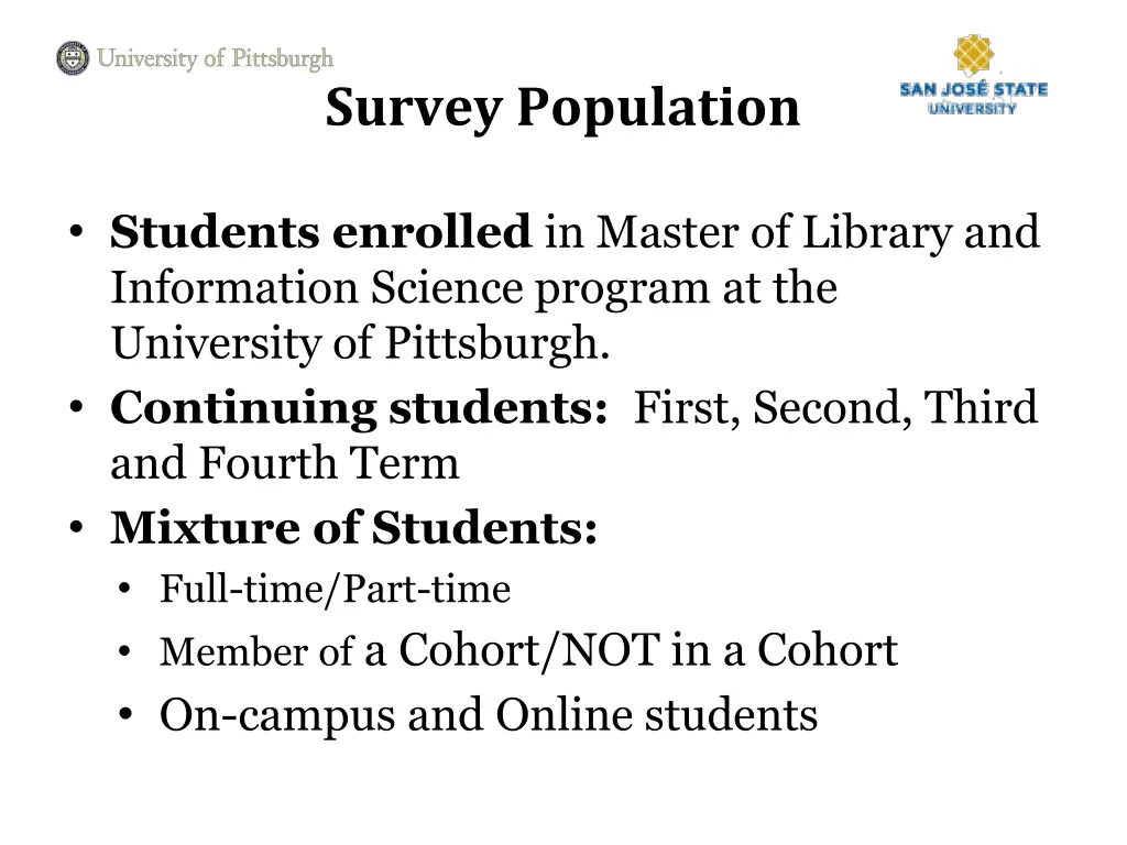 survey population