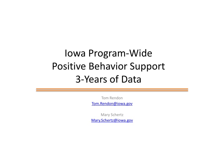 iowa program wide positive behavior support