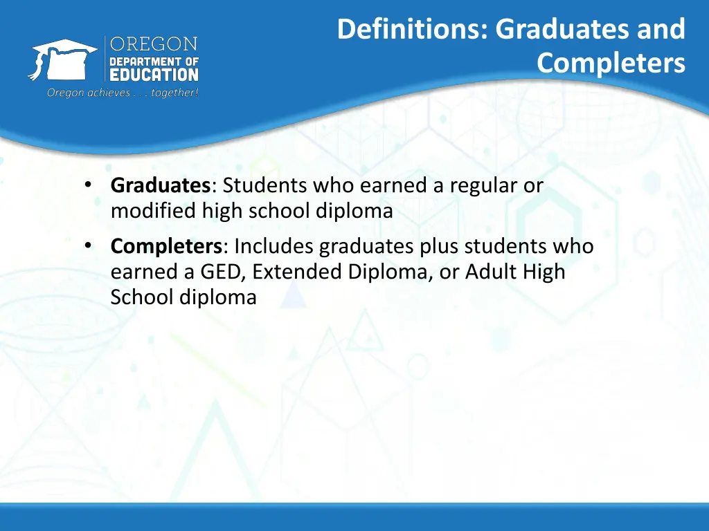 definitions graduates and