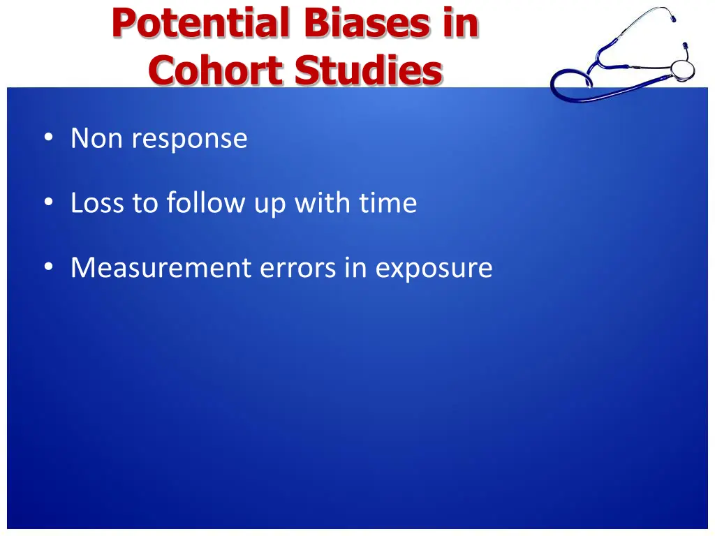 potential biases in cohort studies