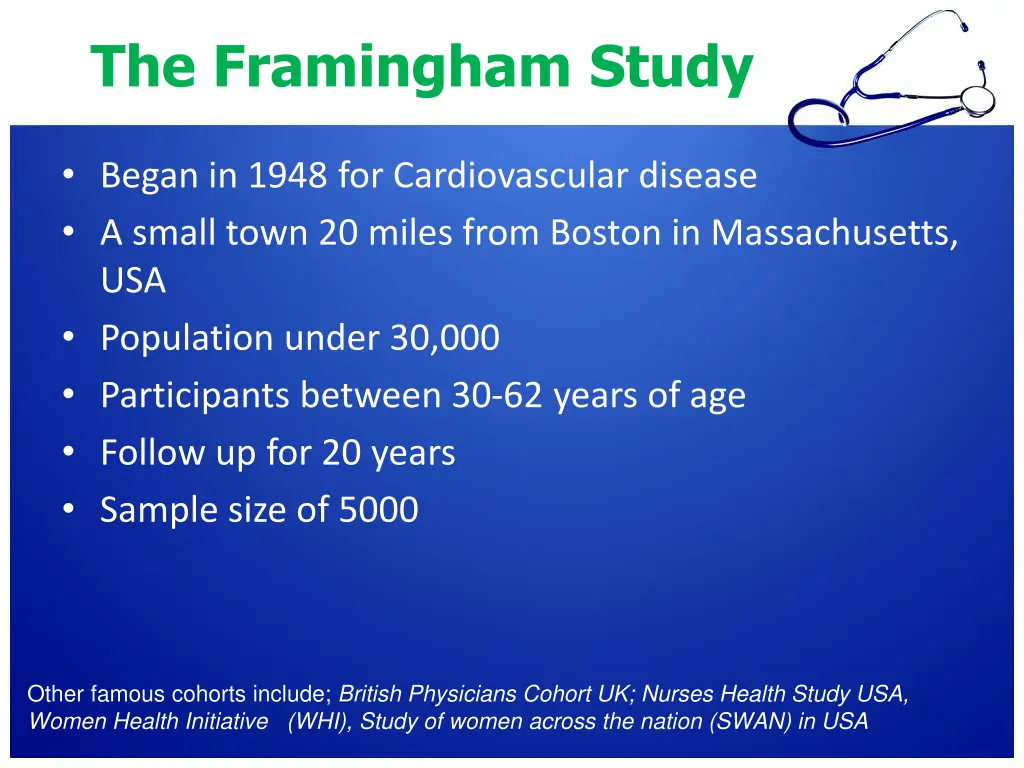 the framingham study