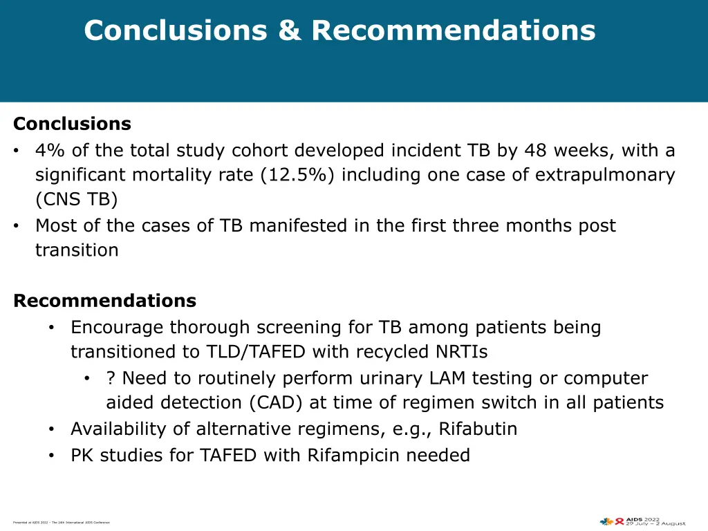 conclusions recommendations