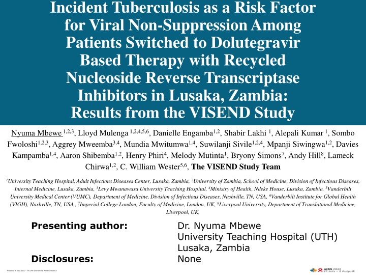 incident tuberculosis as a risk factor for viral