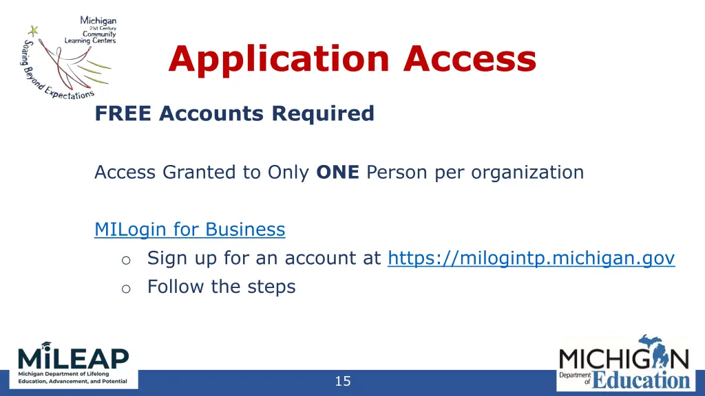 application access