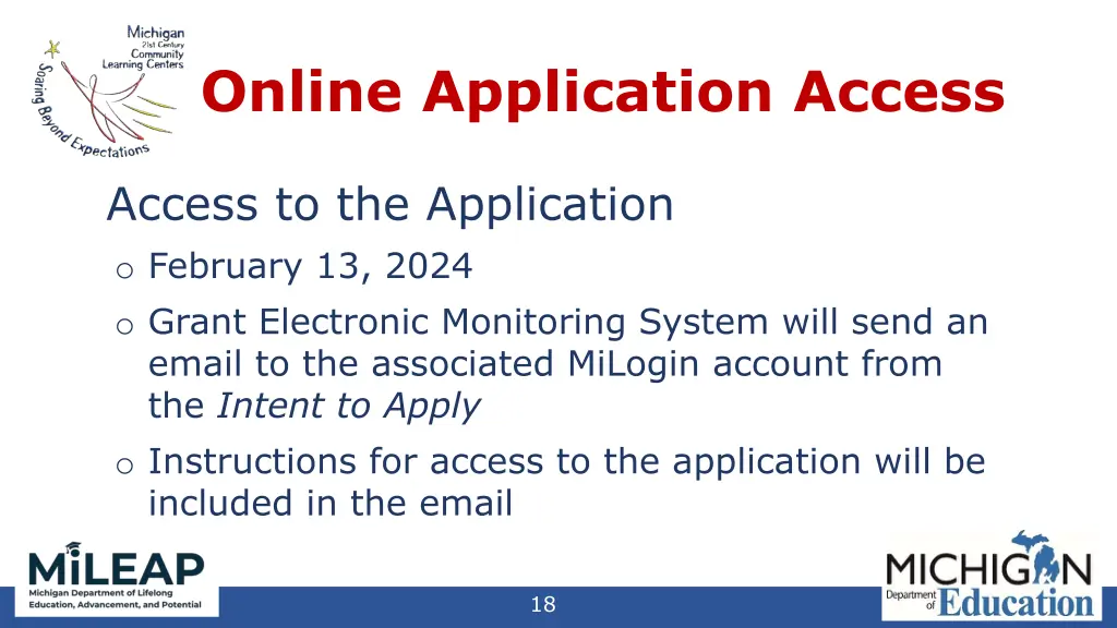 online application access