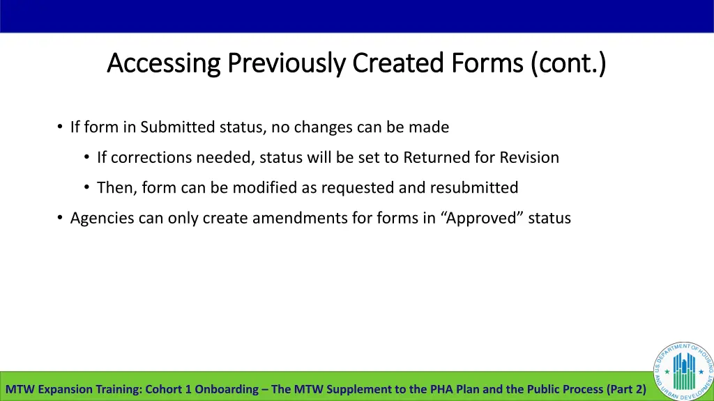 accessing previously created forms cont accessing 1