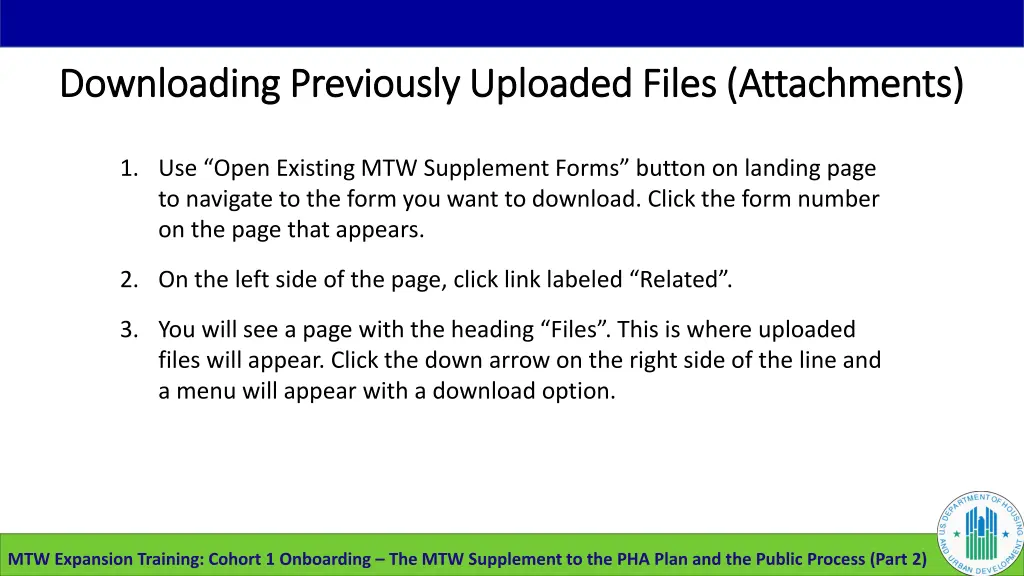 downloading previously uploaded files attachments