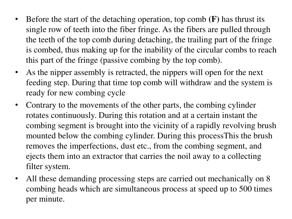 before the start of the detaching operation