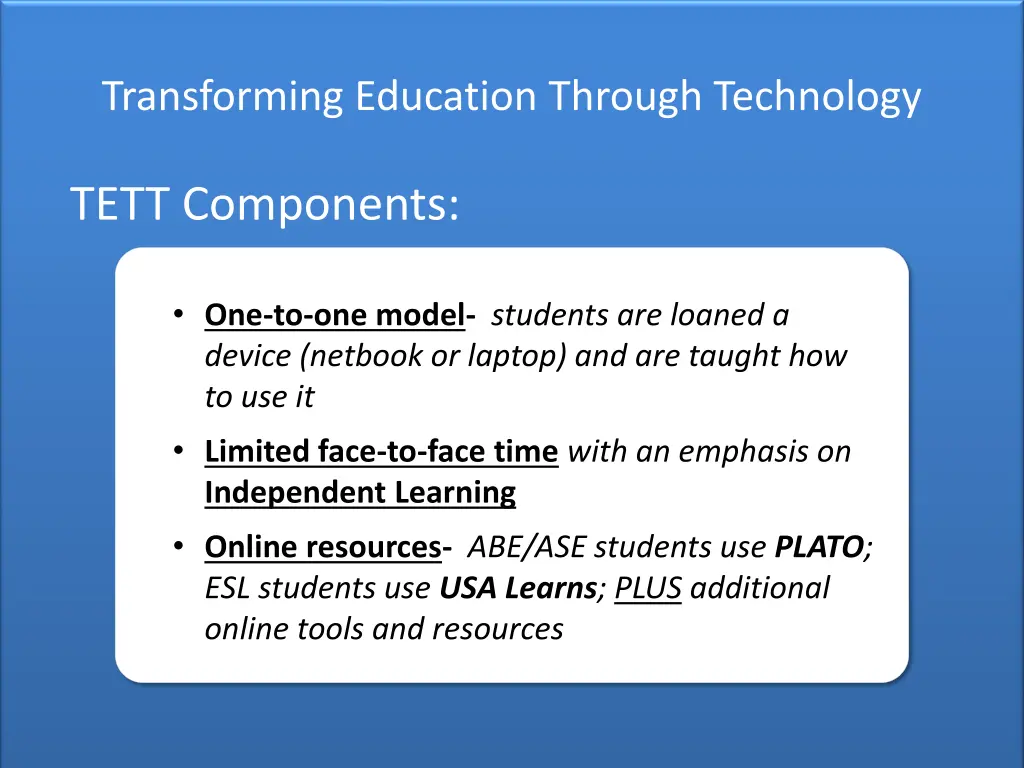 transforming education through technology 2