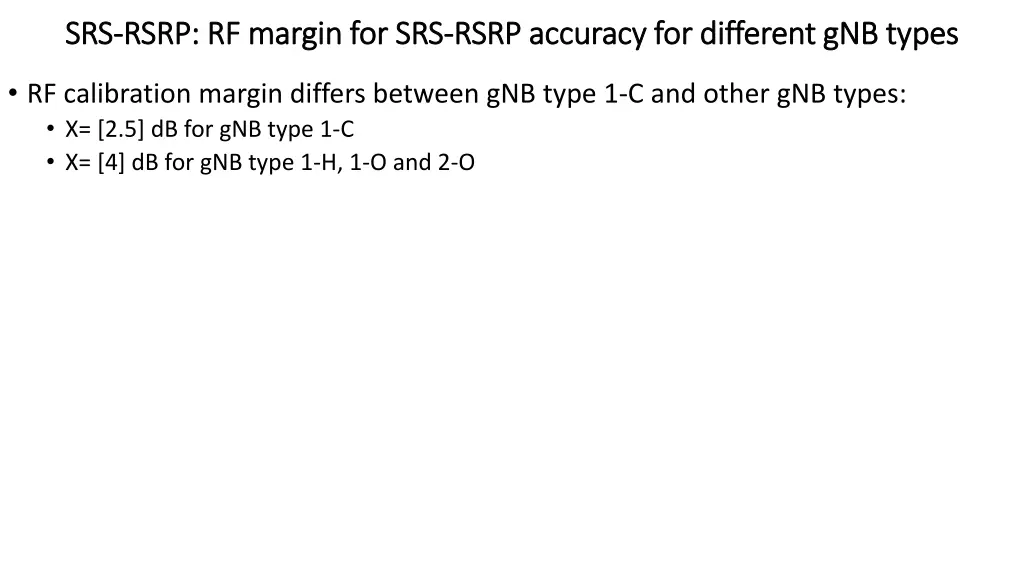 srs srs rsrp rf margin for srs rsrp rf margin