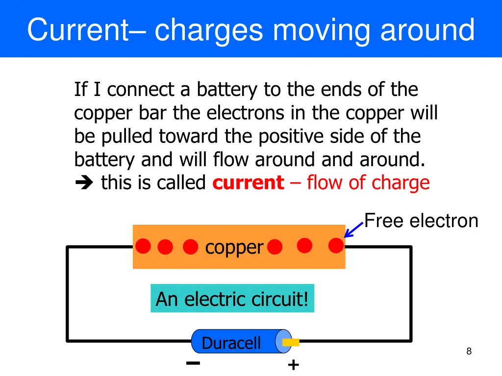 current charges moving around