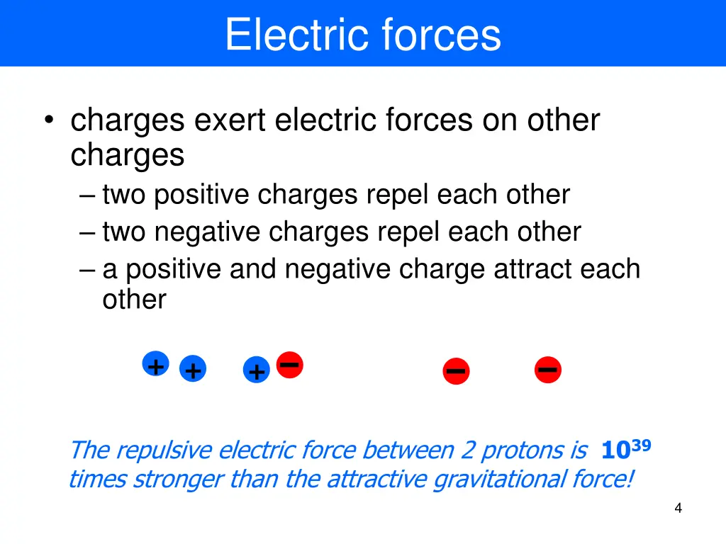 electric forces