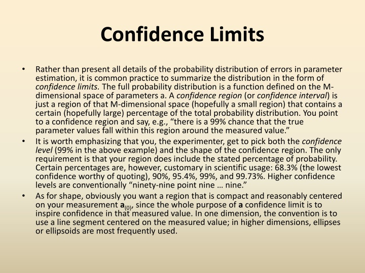 confidence limits