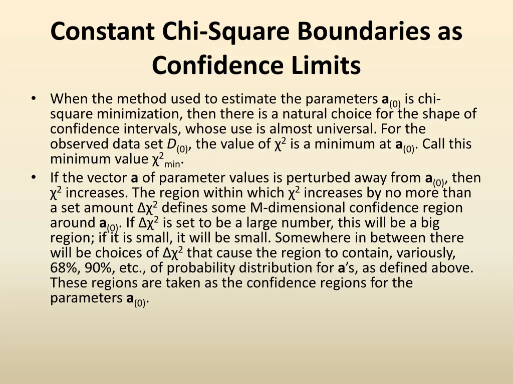 constant chi square boundaries as confidence