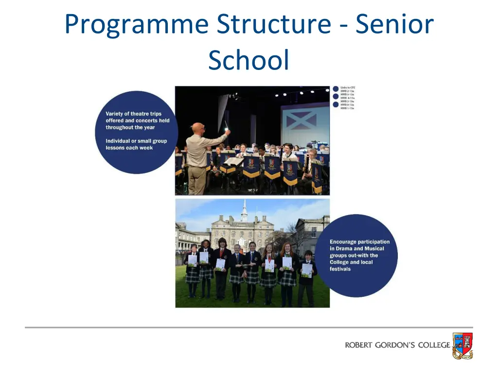 programme structure senior school 1