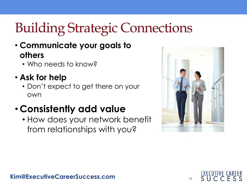building strategic connections communicate your