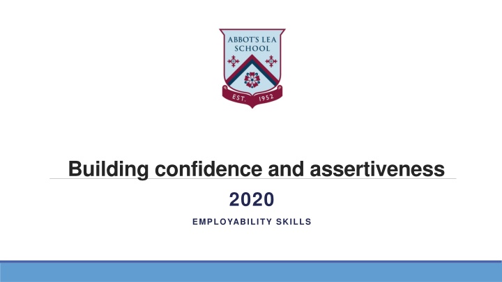 building confidence and assertiveness 2020