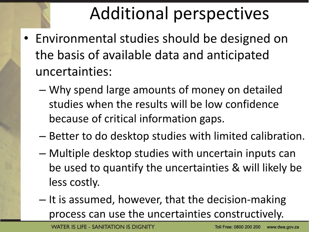 additional perspectives environmental studies