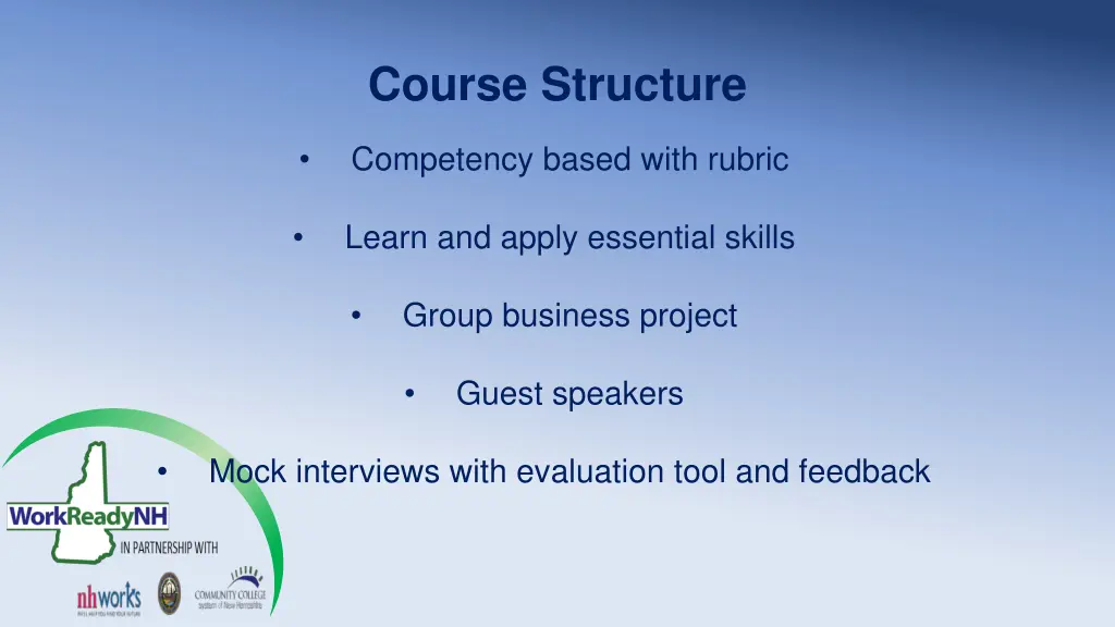 course structure