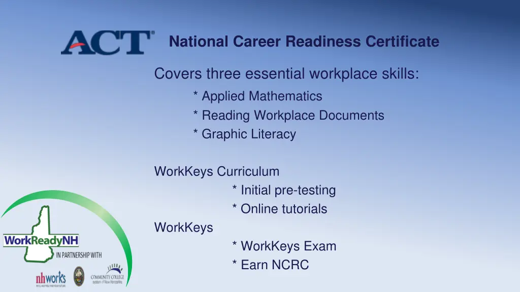 national career readiness certificate