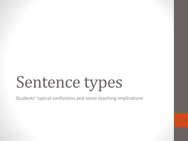 sentence types