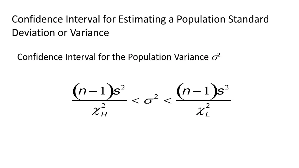 confidence interval for estimating a population 2