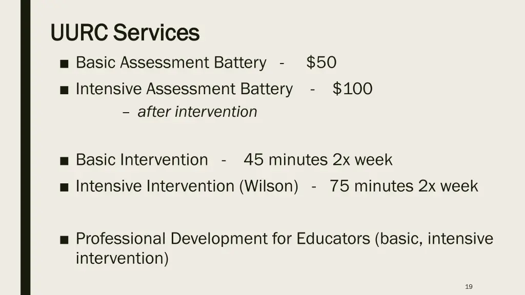 uurc services uurc services basic assessment