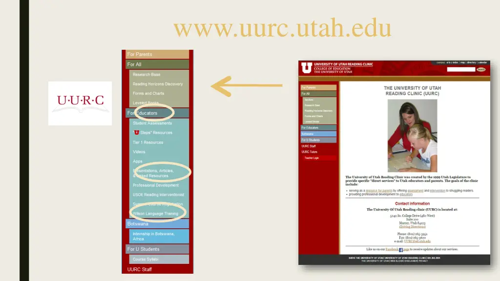 www uurc utah edu