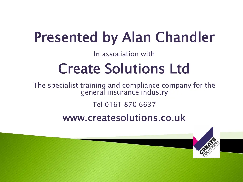 presented by alan chandler in association with