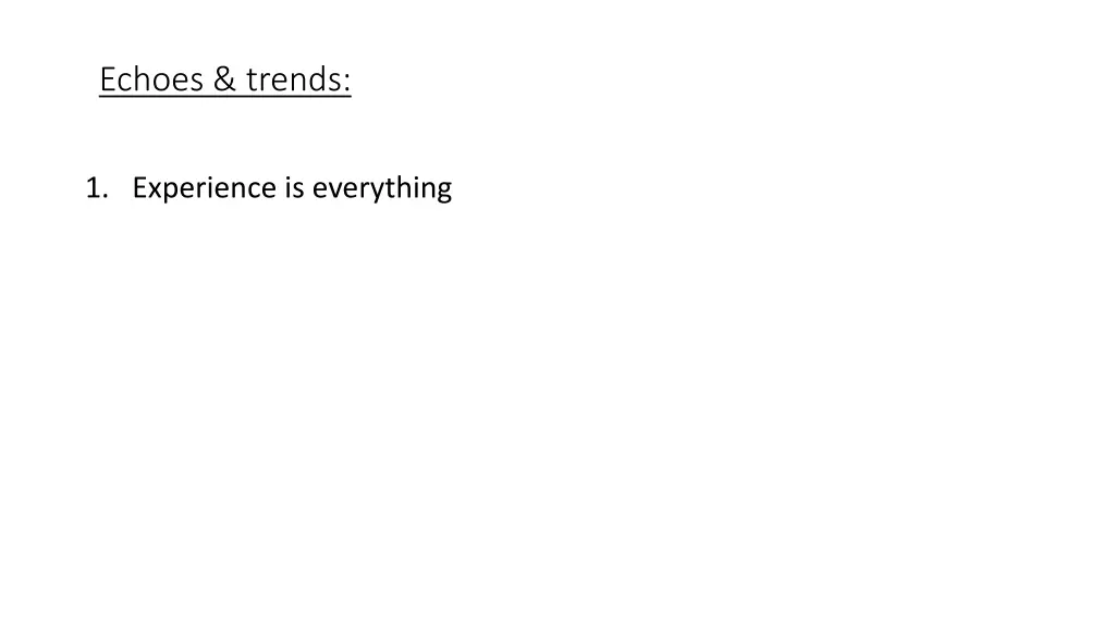 echoes trends 2