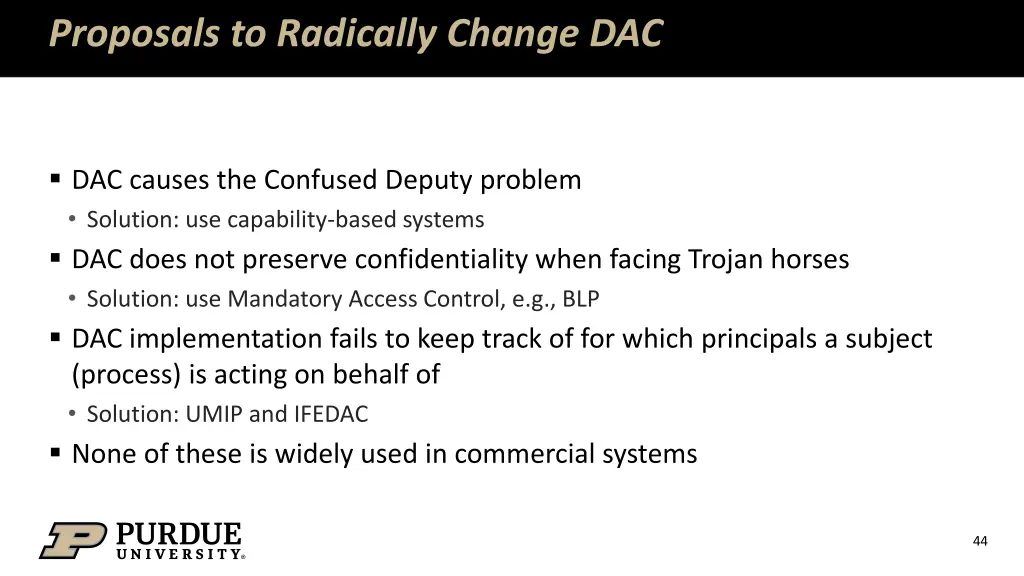 proposals to radically change dac