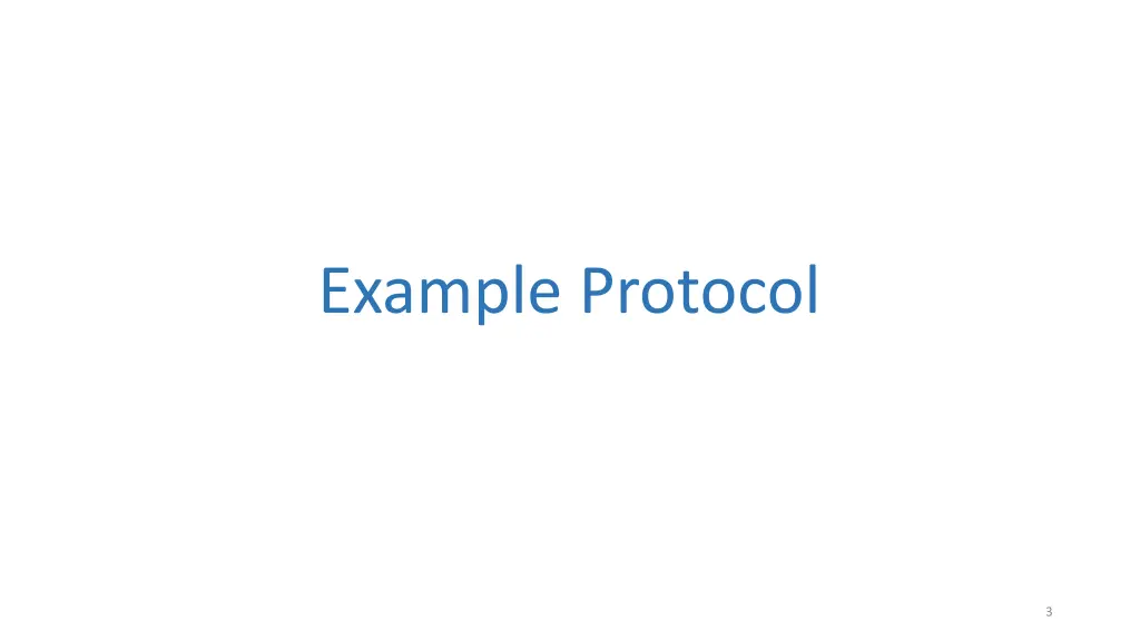 example protocol