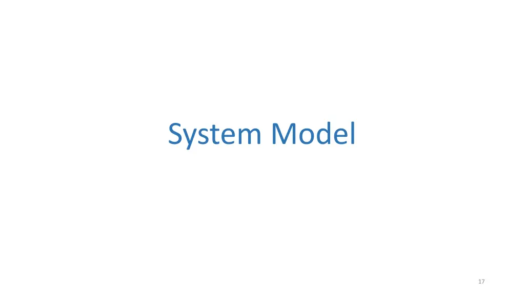 system model