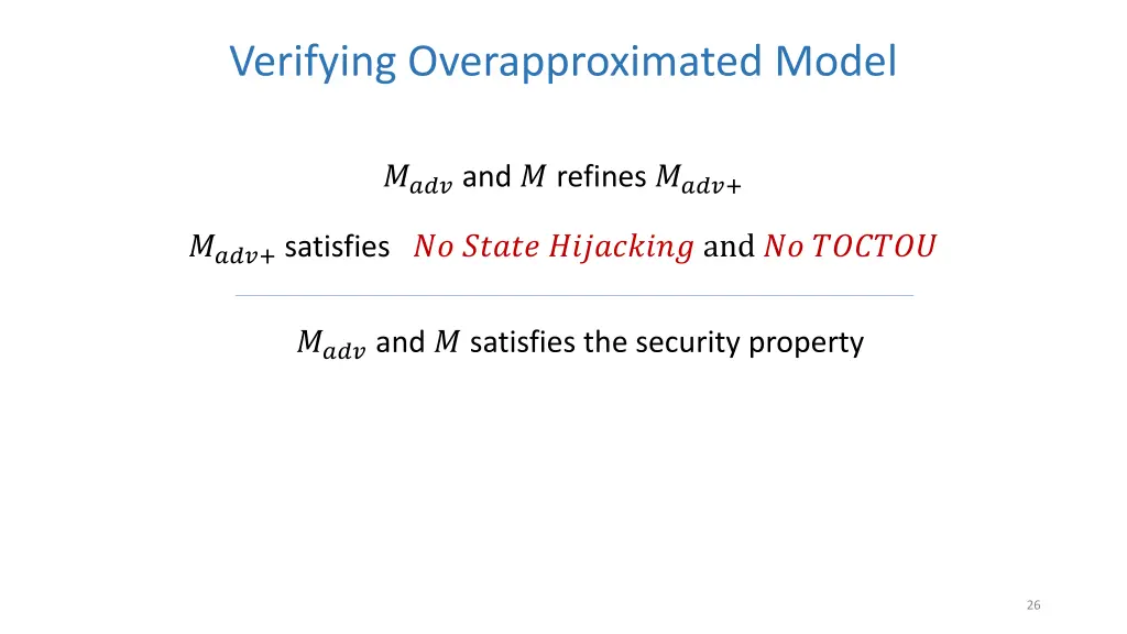 verifying overapproximated model 3