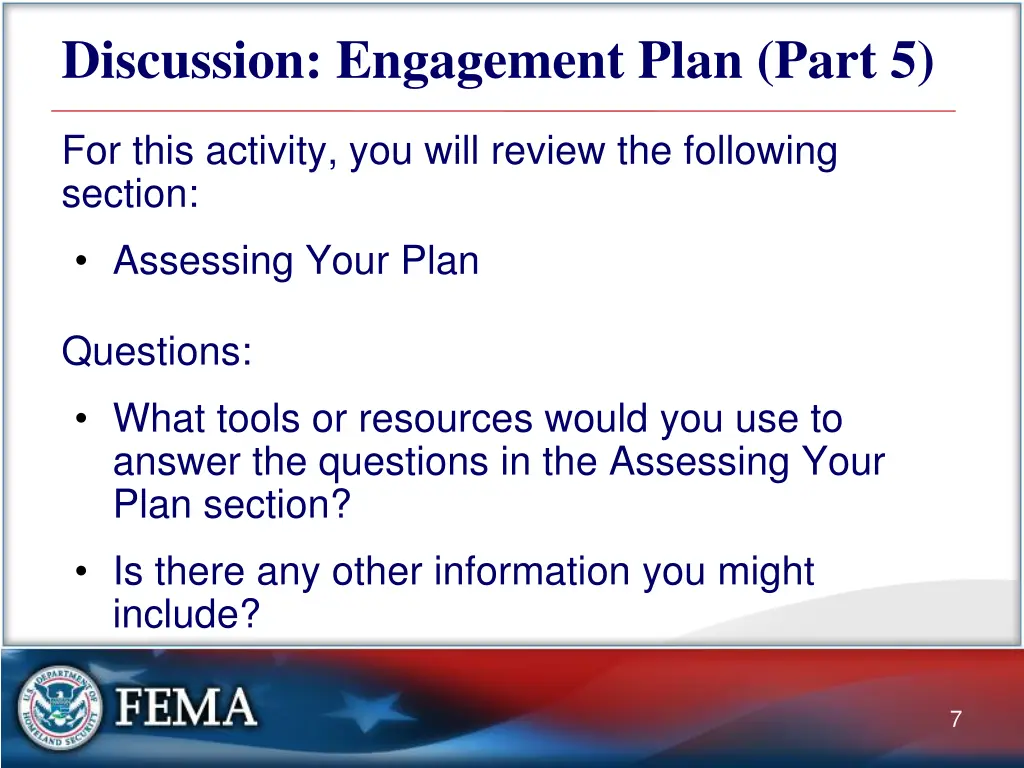 discussion engagement plan part 5