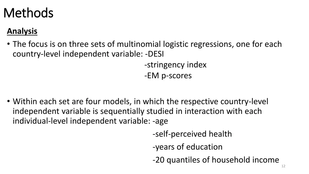 methods methods 5