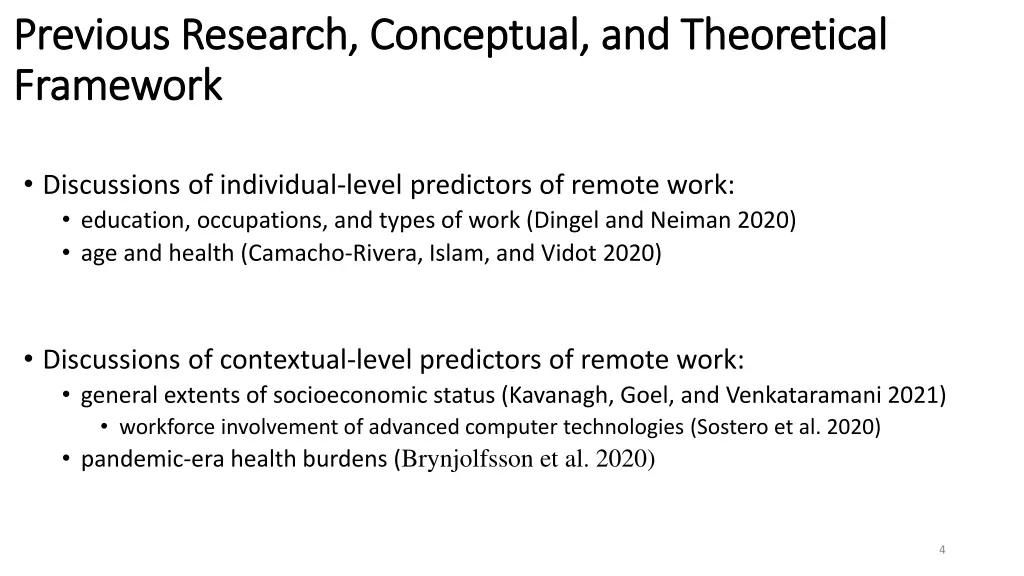 previous research conceptual and theoretical