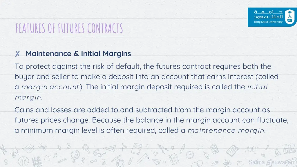 features of futures contracts