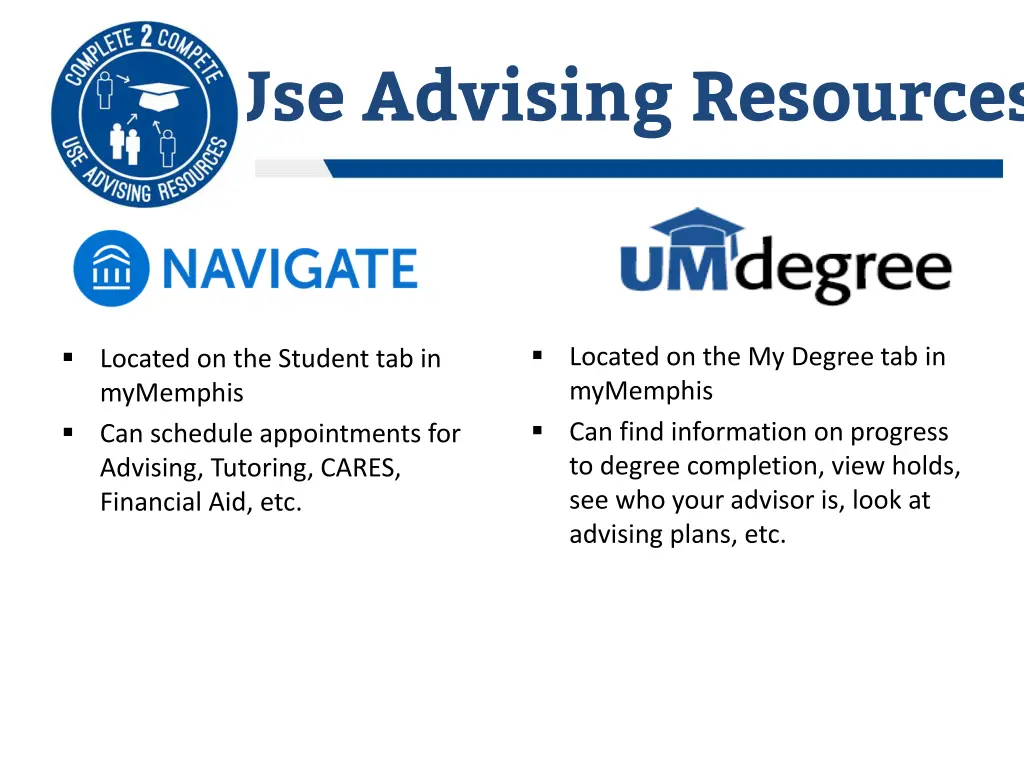 use advising resources