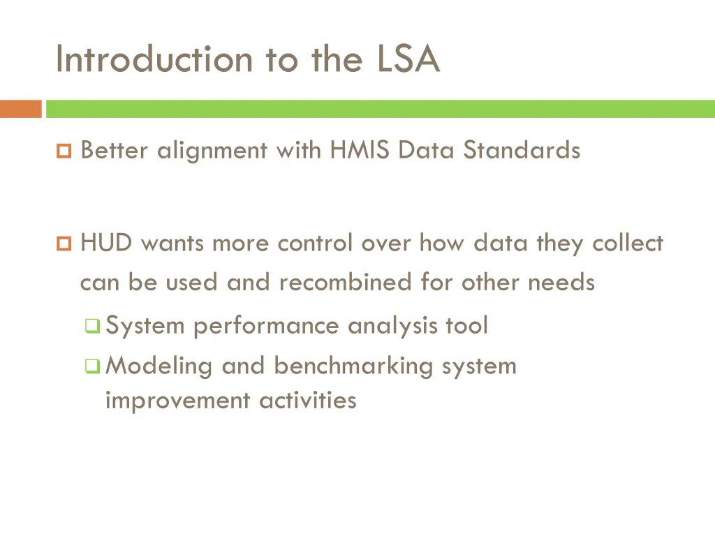 introduction to the lsa 4