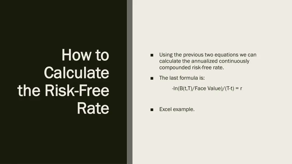 how to how to calculate calculate the risk 4