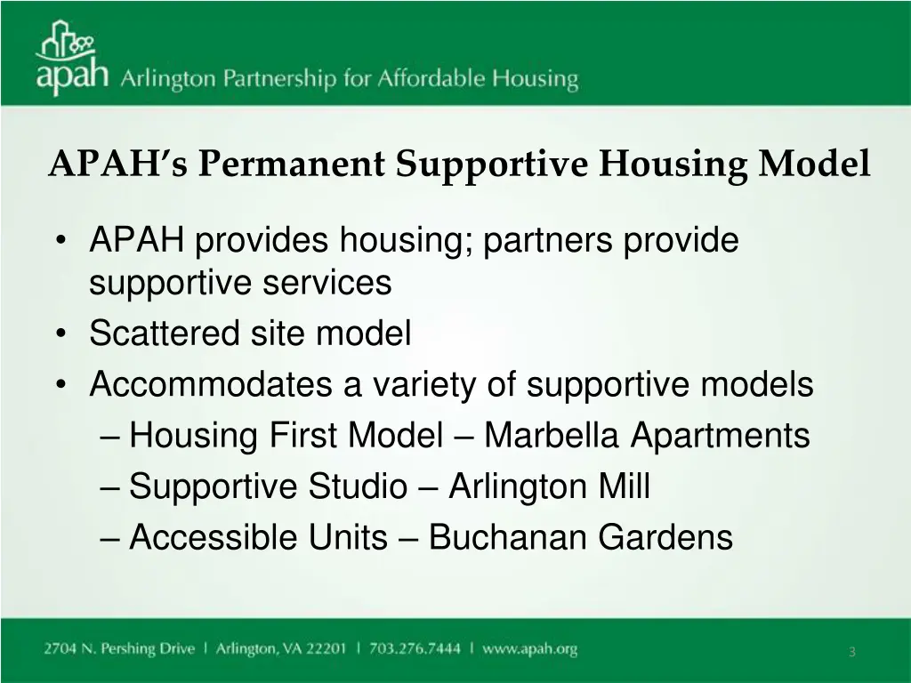 apah s permanent supportive housing model