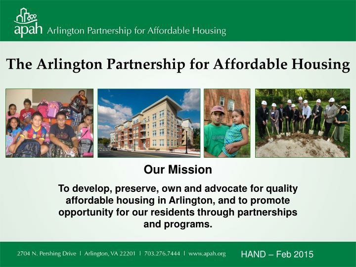 the arlington partnership for affordable housing