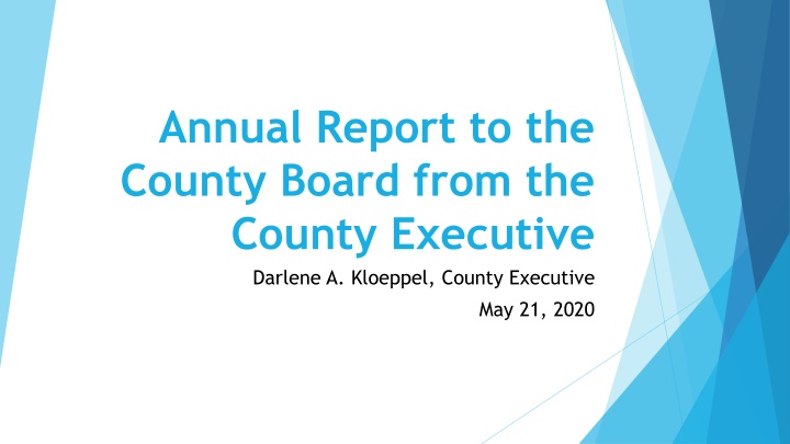 annual report to the county board from the county