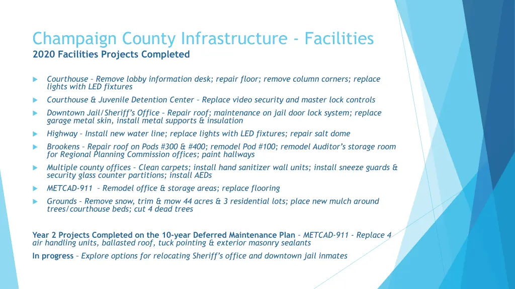 champaign county infrastructure facilities 2020